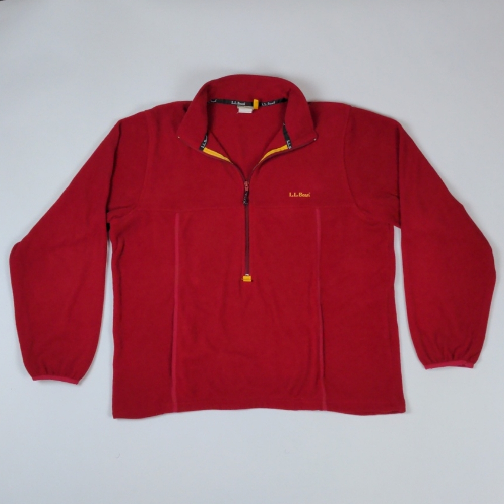 L.L. Bean Vintage Fleece Anorak Style Quarter Zip